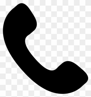 The Icon Shows A Telephone Receiver That Would Seen - Font Awesome Phone Icon Png Clipart