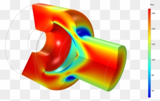 A Model Of A Polystyrene Solution Injected Through - Computational Fluid Dynamics Clipart