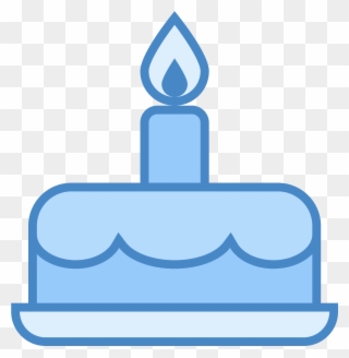 Gâteau D'anniversaire Icon - Birthday Cake Icon Png Blue Clipart