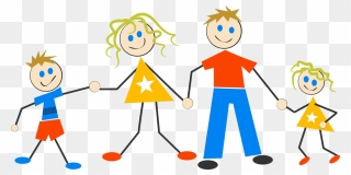 We Believe It Is Healthy And Beautiful Seeing Families - Stick Figure Family Of 4 Clipart