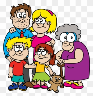 The Justkin Family - Family Cartoon Characters Png Clipart