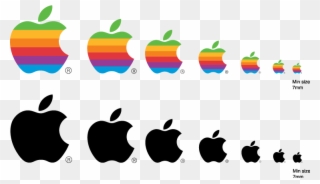 Apple Logo Free Vector - Apple Logo Different Sizes Clipart