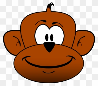 Monkey Head Cartoon Clipart