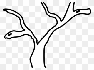 Trunk Clipart Branch Clipart - Tree Trunkclip Art Black And White - Png Download
