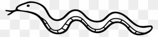 Objective - Long Snake Coloring Page Clipart