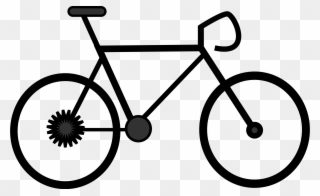 Bicycle Clipart Outline - Happy Fathers Day Cycling - Png Download