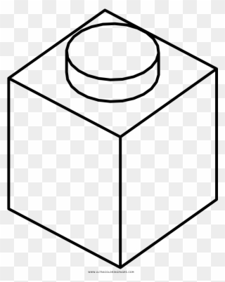 Lego Blocks Coloring Pages With Brick Page Ultra - Optical Illusion On 3d Cube Clipart