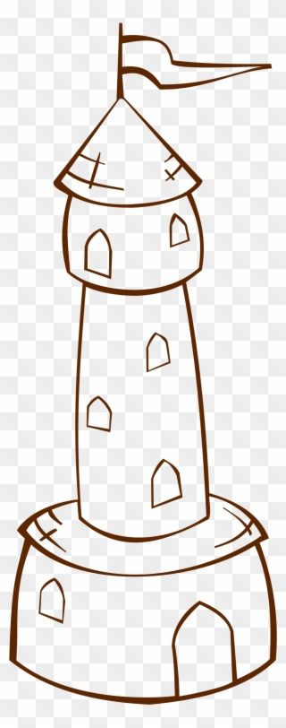 Big Image - Castle Towers Cartoon Drawing Png Clipart