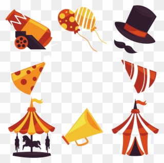 Picture Black And White Download Carnival Vector Elements - Carnival Circus Png Clipart