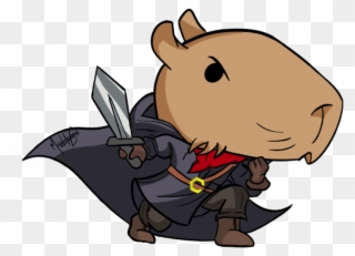 Png Black And White Library Imaginaremos Jogando Com - Capivara Png Clipart
