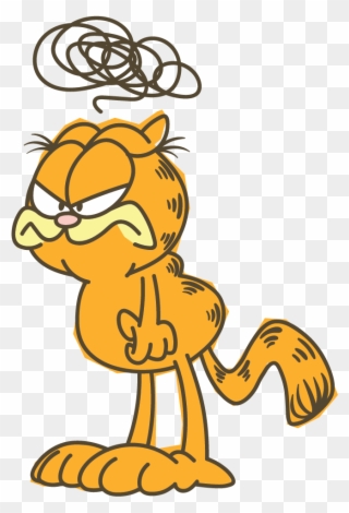 Garfield Line Messaging Sticker - Angry Garfield Clipart