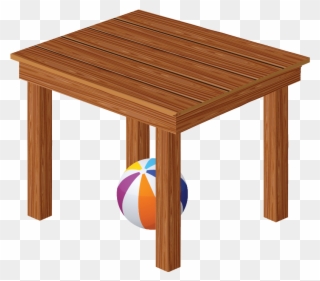 French Clipart Table - Ball Is On The Table - Png Download