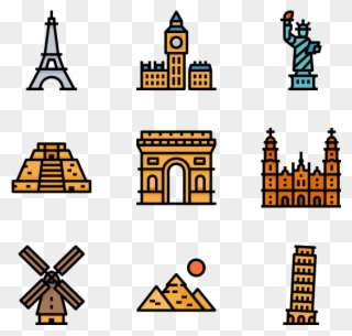 Landmarks - Paris Icon Png Clipart