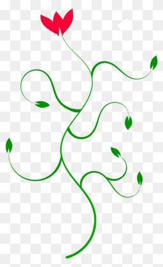 Petal Curve Flower Line Plant Stem - Courbe Fleur Clipart