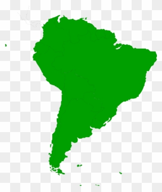 South America Map Clipart - Just South America Map - Png Download