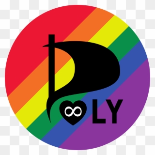 Gay Pride Clip Art - Polyamory Button - Png Download
