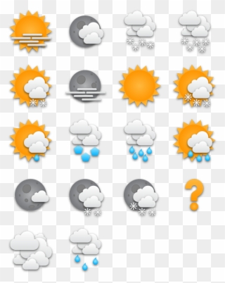 Tick Weather Icons - Weather Icon Pack Png Clipart