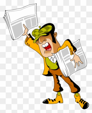 Фотки Zeitschrift Notizbuch, Digitale Stempel, Isagenix, - Vendedor De Periodico Caricatura Png Clipart