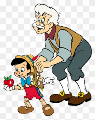 Pinocho Geppetto Pepe F Garo Clip Art - Pinocchio And Geppetto Clipart - Png Download