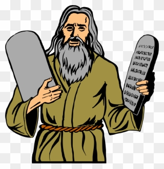 Big Image - Moses 10 Commandments Clipart - Png Download