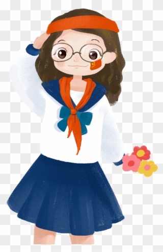 Cartoon Cute Girl Character Png And Psd - ภาพ การ์ตูน เด็ก นักเรียน หญิง น่า รัก Clipart