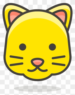 096 Grinning Cat Face - Emoji Cat Clipart