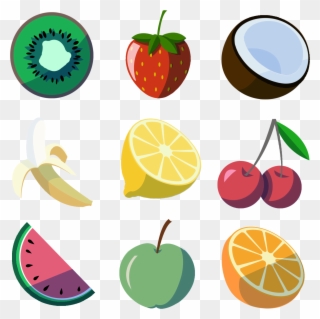 Flat Designed Opengameart Org Corbeillepng Ⓒ - Flat Fruits Png Clipart