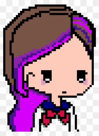 Sombra Mixed With Sailor Moon - Pixel Art Cute Anime Girl Clipart