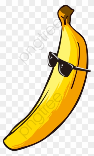 Banana Png Clipart - Cartoon Banana With Sunglasses Transparent Png