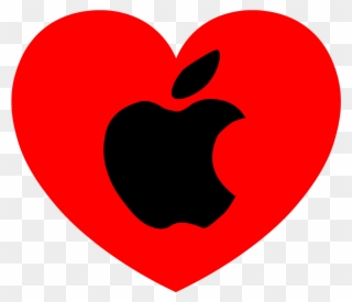 Love / Like Apple Clipart Png Transparent Background - Emblem