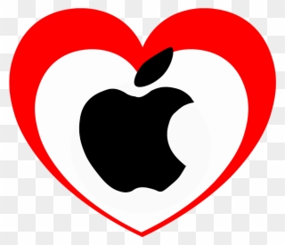 Love / Like Apple Clipart Png Transparent Background - Emblem