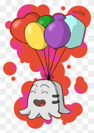 Ghast Png - Mini Ghast - Balloon Clipart