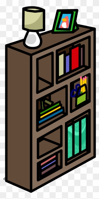 Funky Bookshelf Sprite - Bookcase Clipart