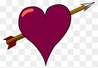 Bow And Arrow Heart Clipart