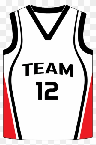 Sublimated Teamwear Basketball Singlet Front View Clipart