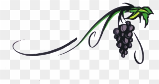 Simple Free Vine Cliparts Transparent, Download Free - Wine Grape Clip Art - Png Download