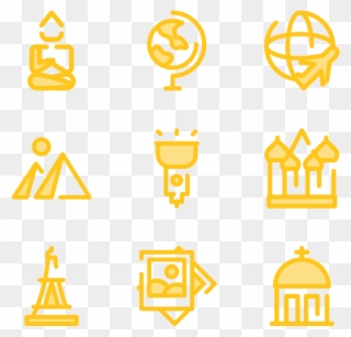 Travel - Yellow Travel Icon Png Clipart