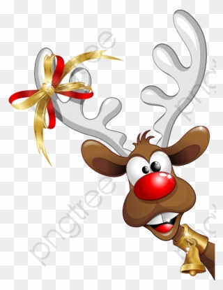 Christmas Reindeer - Santa Claus En Png Clipart