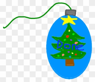 Done Button - Drawing - Christmas Ornament Clipart