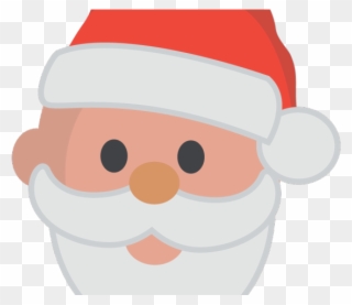 Simple Clipart Santa Claus - Santa Head Clipart - Png Download