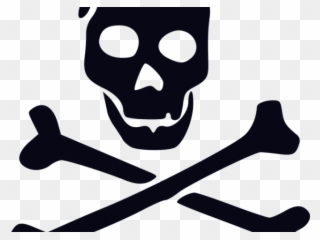 Bone Clipart Skull - Pirate Flag Clip Art - Png Download