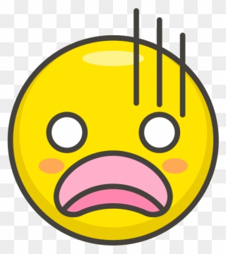 Anguished Face Emoji - Icon Clipart