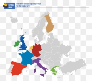 Europe Map Vector , Png Download - Країни Які Входять До Єс Clipart