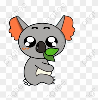 Animal Eating Clipart - Koala Animado Png Transparent Png