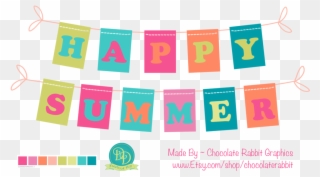 Happy Summer Png - Digitals Clipart
