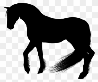 Horse Silhouette Clipart - Horse - Png Download
