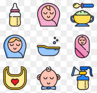 Baby - Baby Shower Icon Png Clipart