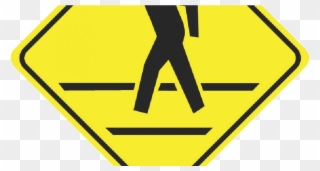 Pedestrian Crosswalk Sign Clipart