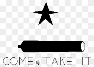The Texas Come And Take It Flag - Bandera De Andalucia Clipart