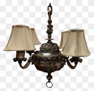 Antique, Silver Plated Chandelier, Possibly By E - Chandelier Clipart